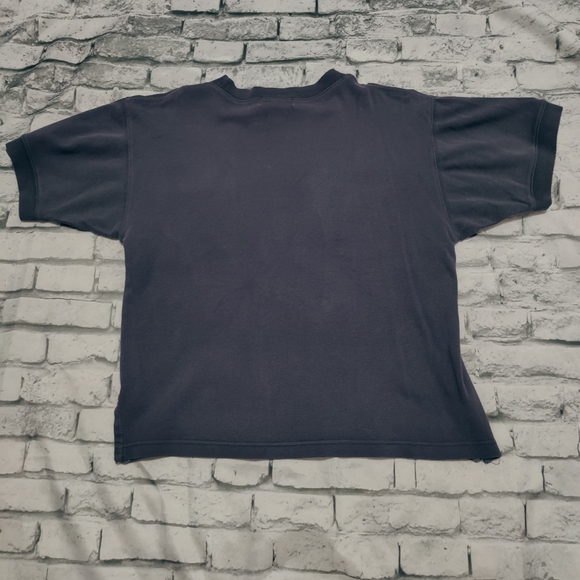 Paris 80/90 polo tee shirt vintage Eiffel Tower distressed embroidery oversized - Picture 6 of 8